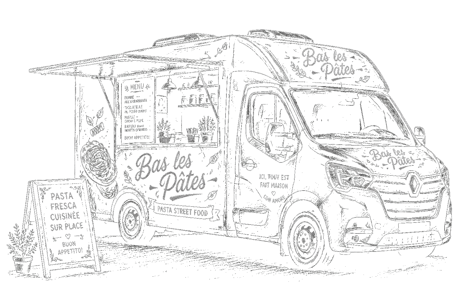 Bas les Pâtes food truck